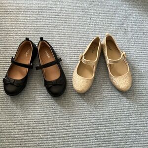 2 pairs Cat & Jack Mary Jane shoes - Like New